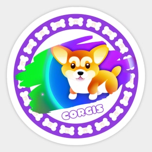 Cute Corgis Sticker